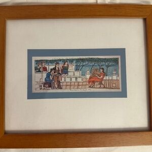 Classical Greek Style Framed Reproduction Print- Like New